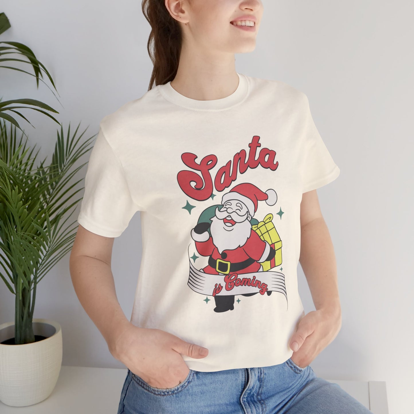 Santa Graphic T-Shirt — Retro Merry Christmas Tee