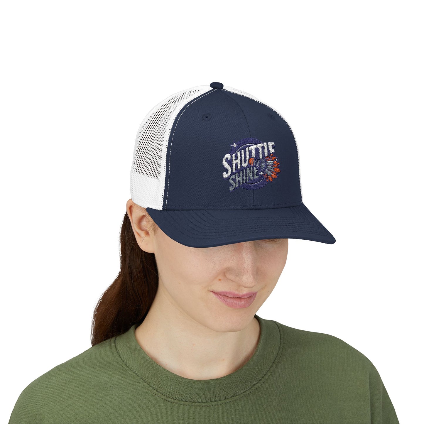 Shuttle Launch Trucker Cap — Retro Space Crew Snapback