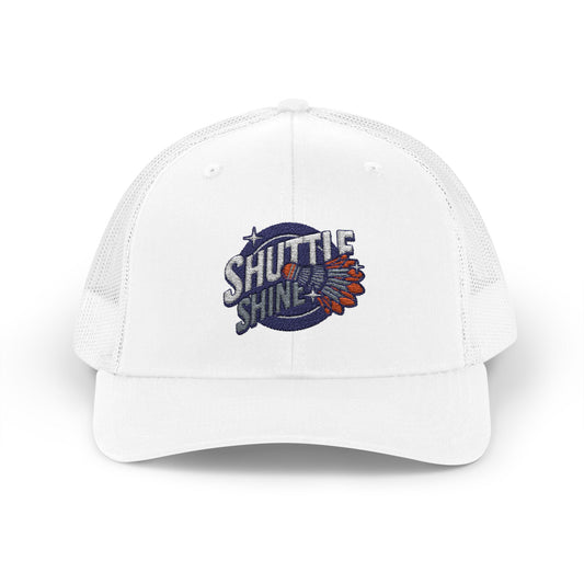 Shuttle Launch Trucker Cap — Retro Space Crew Snapback