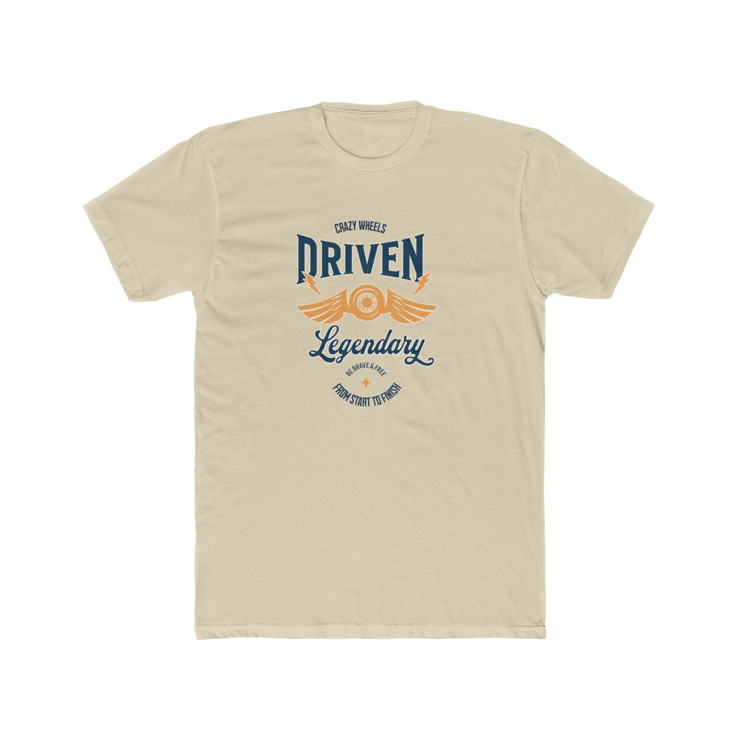 Driven Legendary Tee — Vintage Motorcycle Wings Graphic Shirt