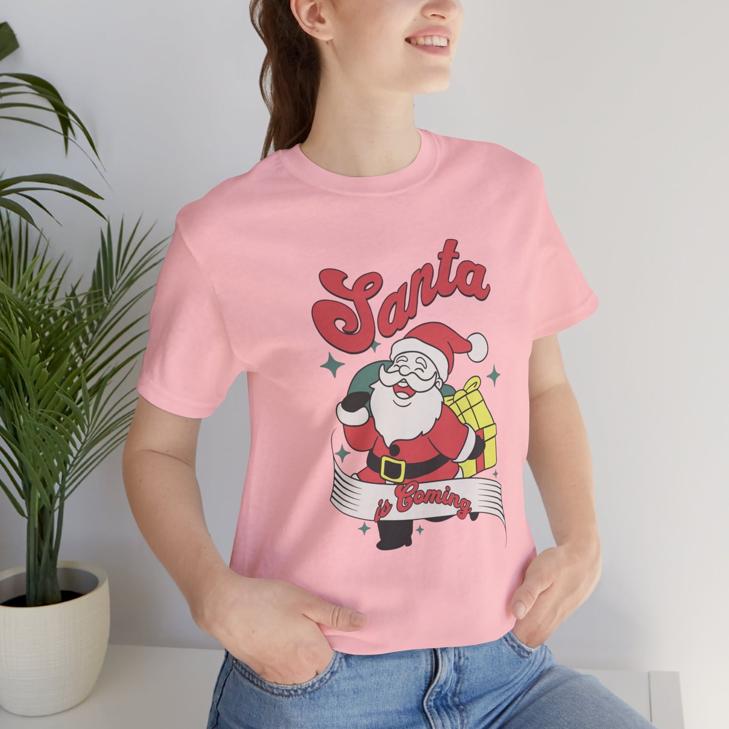 Santa Graphic T-Shirt — Retro Merry Christmas Tee