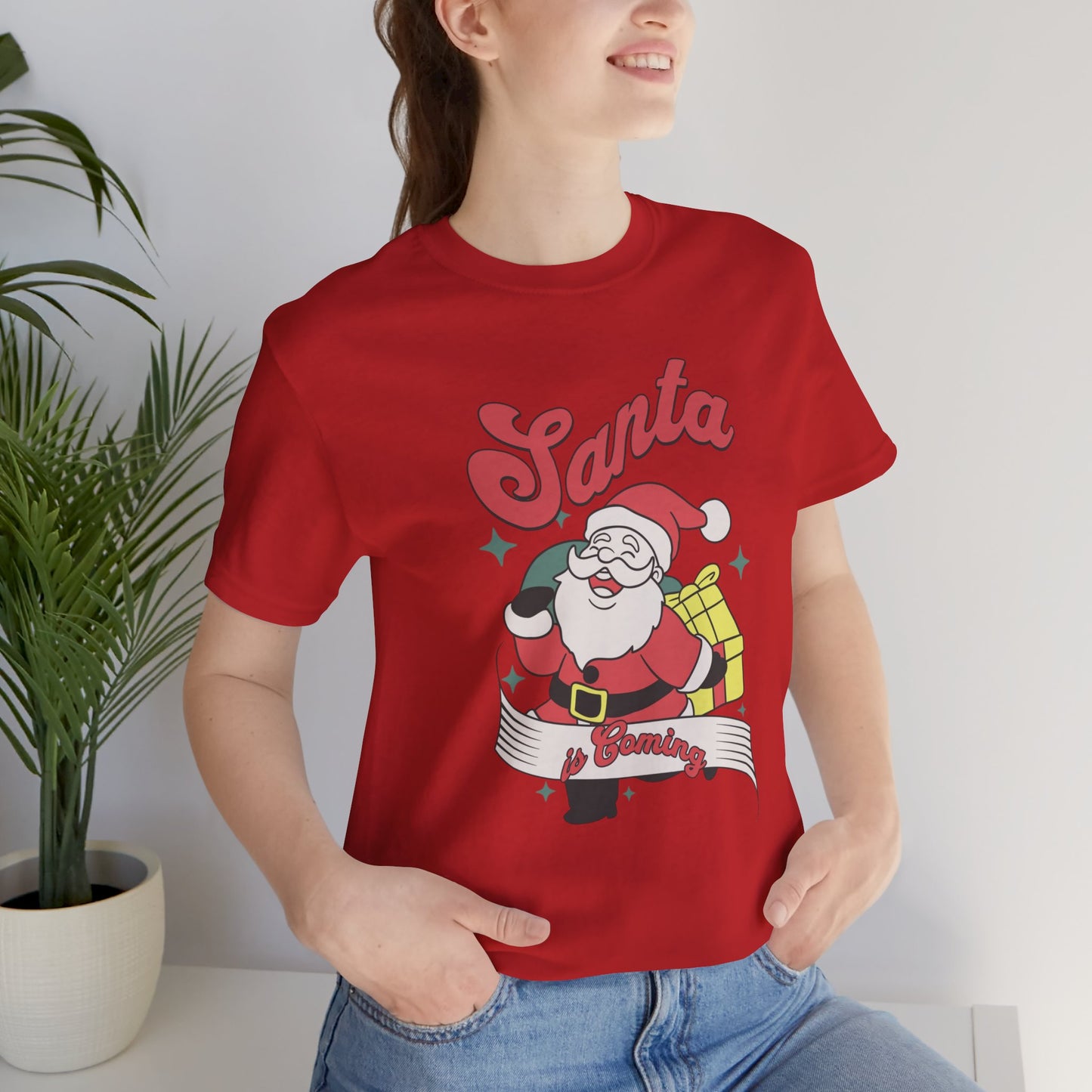 Santa Graphic T-Shirt — Retro Merry Christmas Tee
