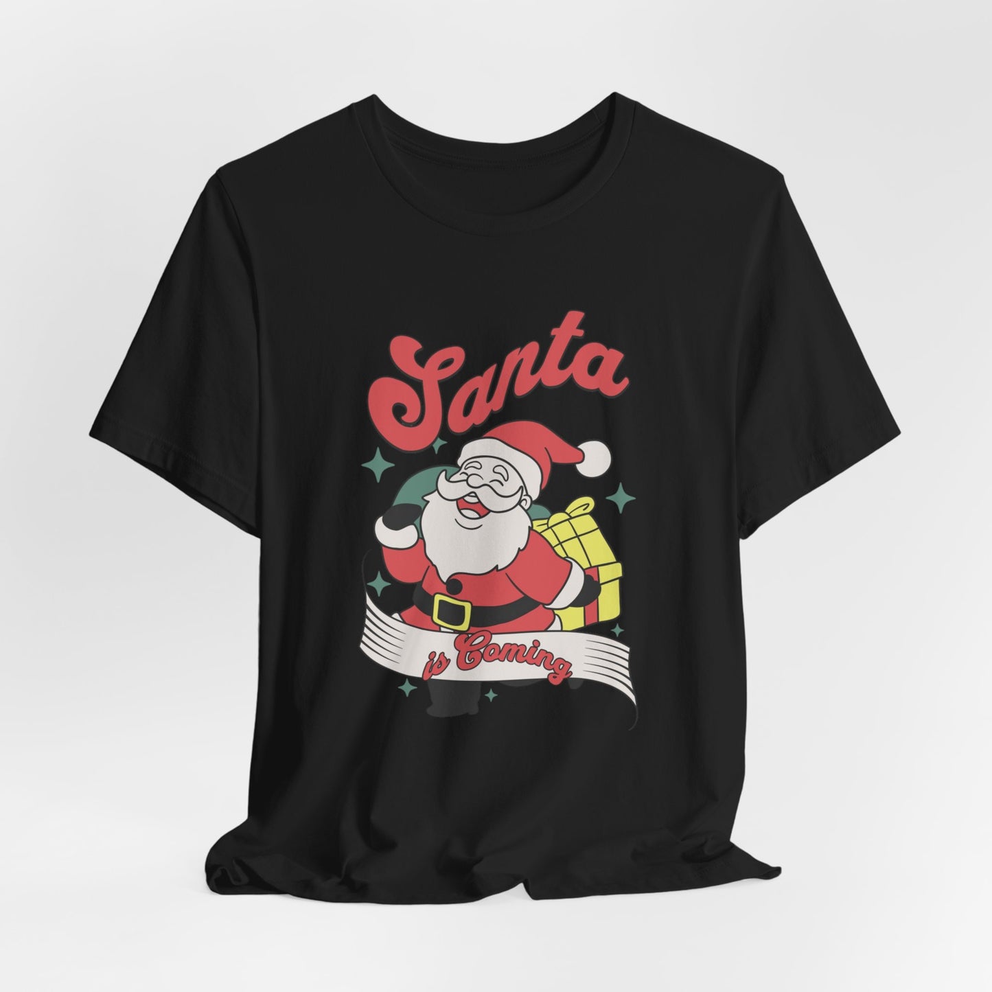 Santa Graphic T-Shirt — Retro Merry Christmas Tee
