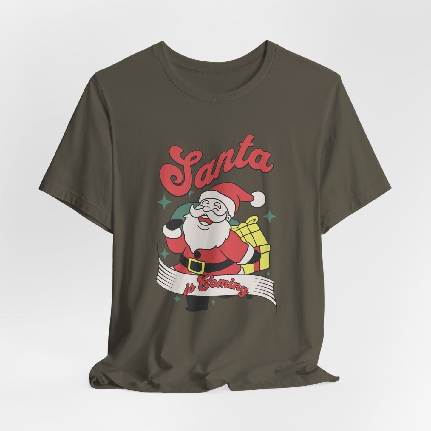 Santa Graphic T-Shirt — Retro Merry Christmas Tee