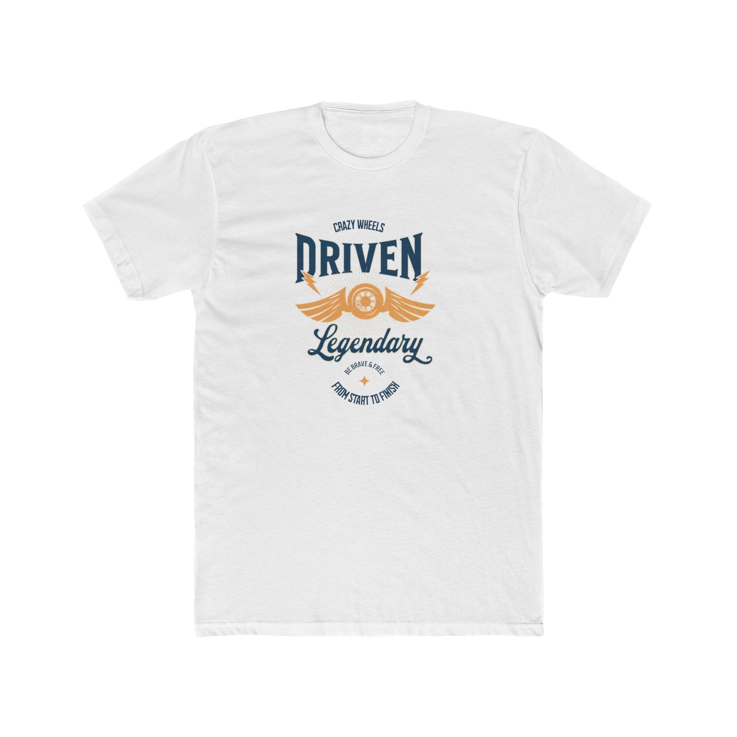 Driven Legendary Tee — Vintage Motorcycle Wings Graphic Shirt