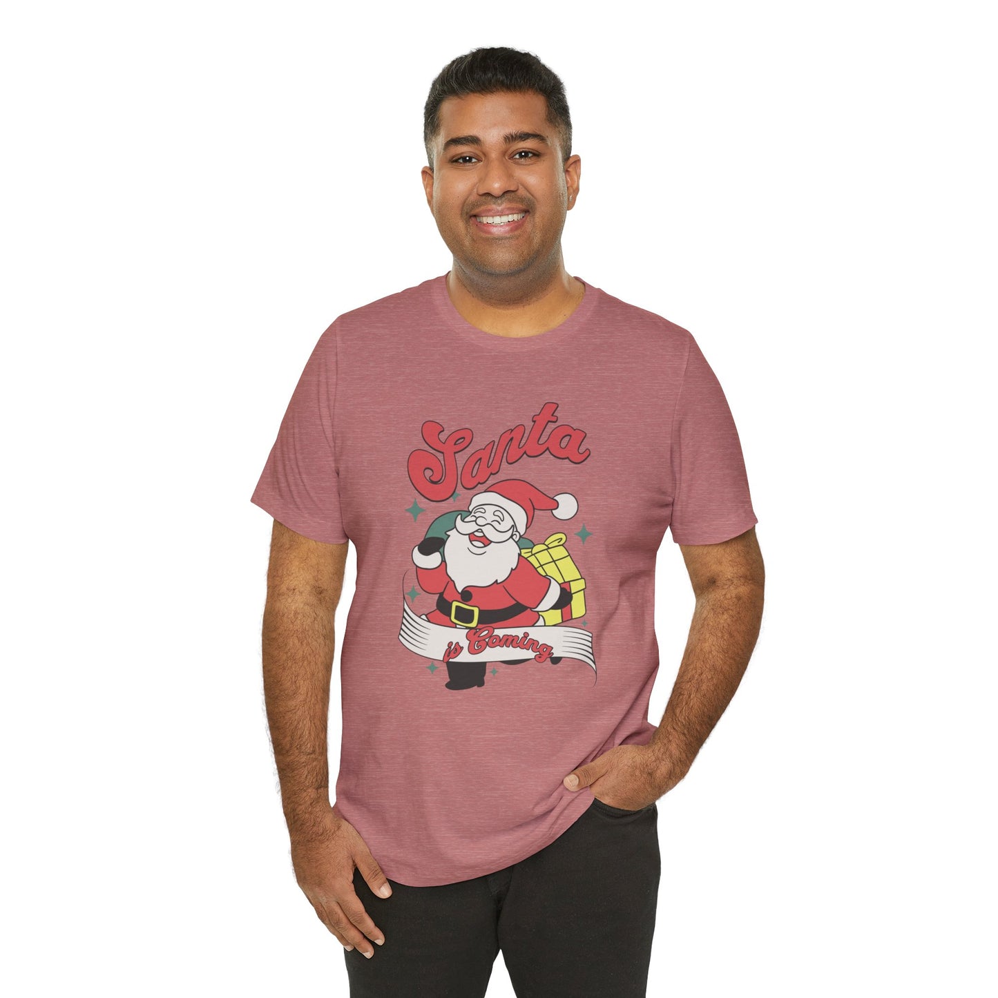 Santa Graphic T-Shirt — Retro Merry Christmas Tee